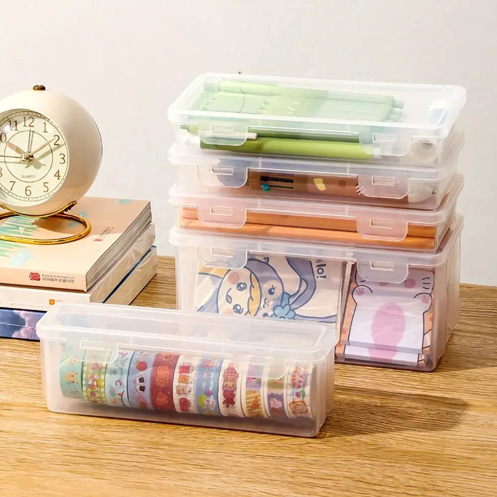 Large Transparent Desktop Pen Holder & Stationery Organizer Desktop Pen Organizer Axl