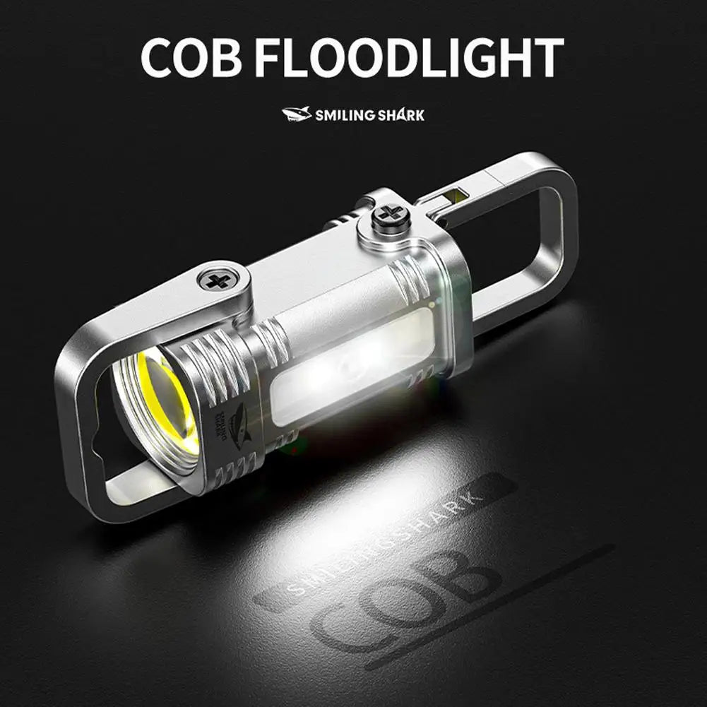 Rechargeable COB Keychain Flashlight – 7-Mode IPX4 Waterproof Keychain Flashlight Axl