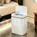 16L Smart Sensor Trash Can – Touchless Bathroom Waste Bin Sensor Trash Can Axl White 16L