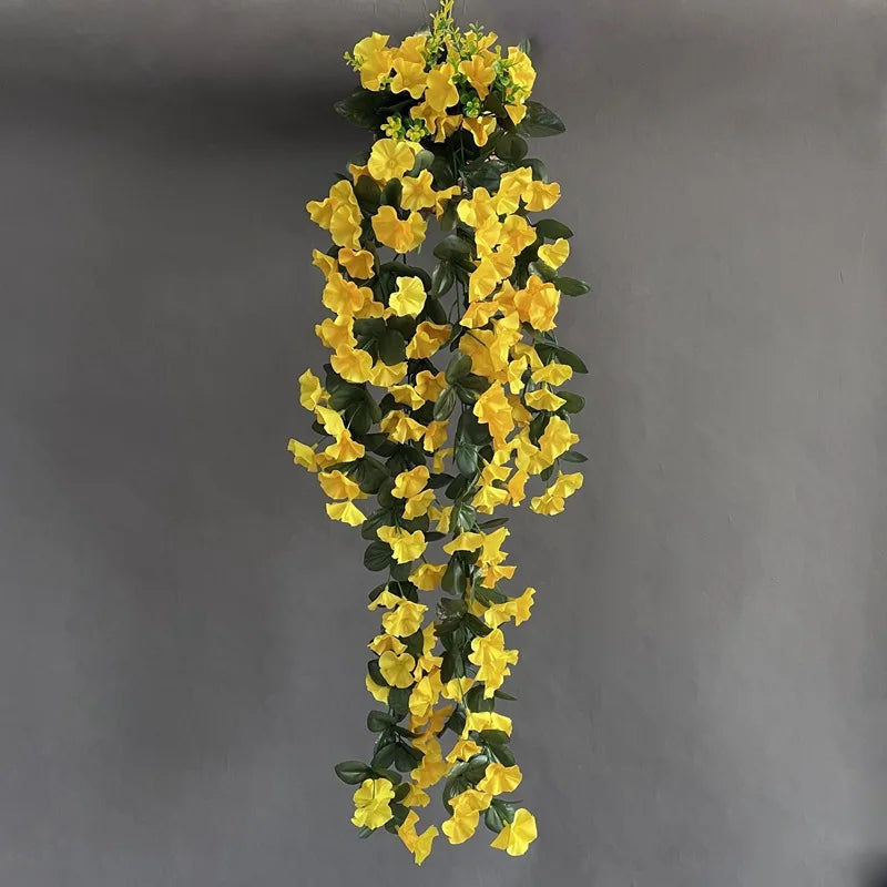 Silk Morning Glory Artificial Wall Hanging Flower Bouquet 85cm Artificial Flower Bouquet Axl 02