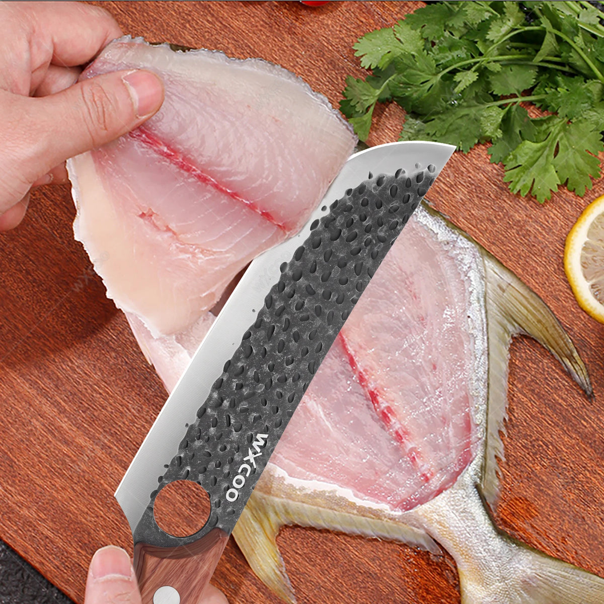 WXCOO Forged Chef Knife – Boning, Butcher & Meat Cleaver Kitchen Chef Knife Axl