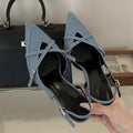 Women's Pointed Toe High Heel Pumps | Buckle Strap Slingback High Heel Pumps Axl blue 37