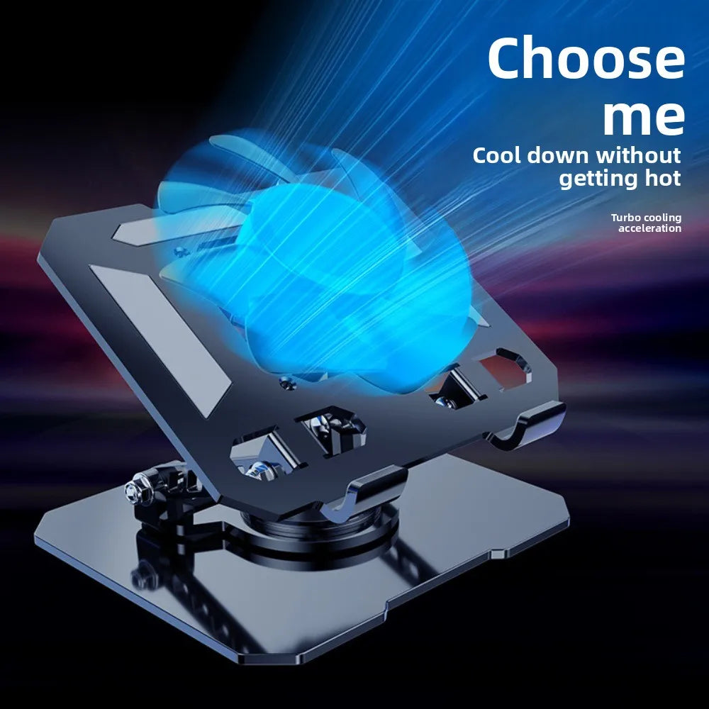 360° Rotatable Tablet Cooling Stand with Built-In Fan Tablet Cooling Stand Axl