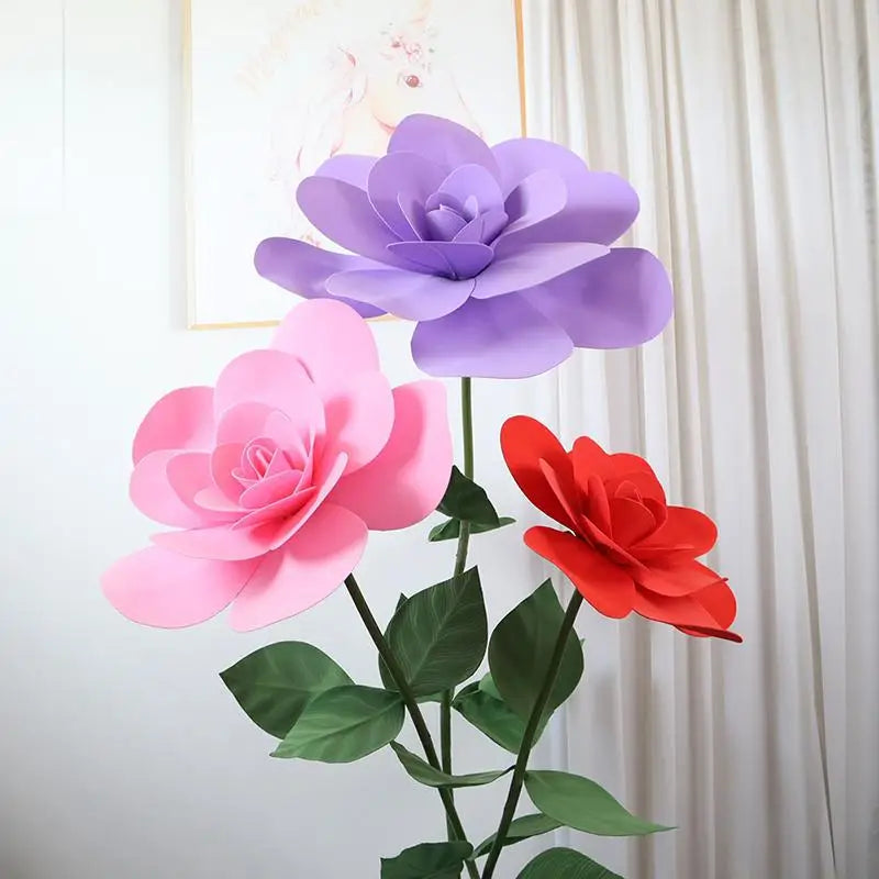 Large Artificial Peony Flowers 30/40cm – Faux Floral Wall Decor Artificial Flower Decor Axl