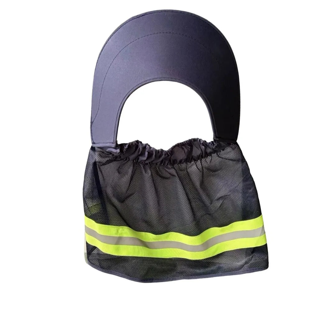 Hard Hat Sun Shield – Breathable Mesh Neck Cover UV Protection Hard Hat Sun Shield Axl Navy Blue