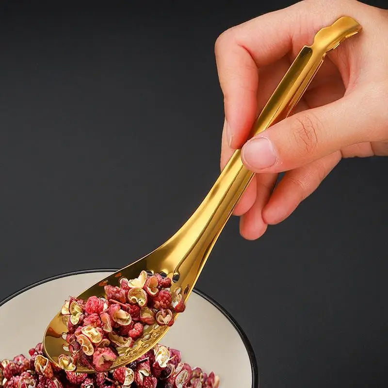 Stainless Steel Slotted Spoon – Caviar, Sauce & Filter Spoon Slotted Filter Spoon Axl