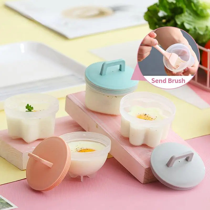 4-Piece Cute Food Mold Set – Kids' Baking & Steaming Moulds Food Mold Set Axl