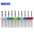 10-Pc Tungsten Carbide Micro Drill Bits Set for PCB & Rotary Tool Micro Drill Bit Set Axl A4