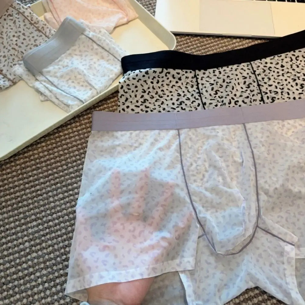 Men's Ice Silk Boxer Briefs – Quick Dry Breathable Underwear Men's Boxer Briefs Axl