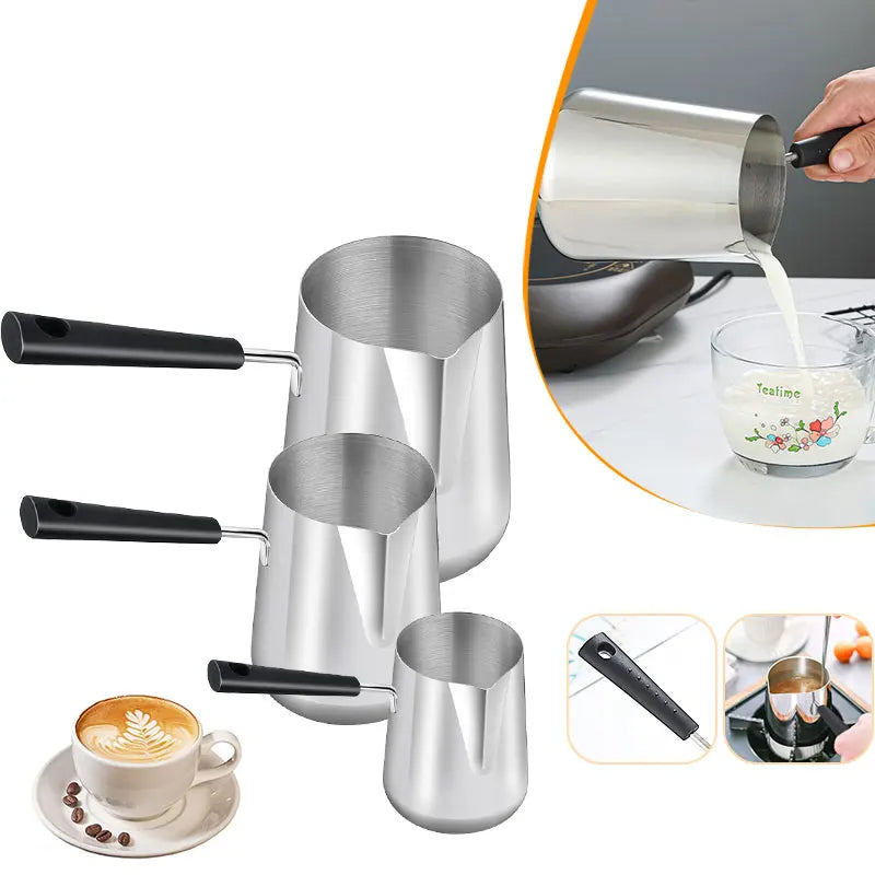 Turkish Coffee Pot – Stainless Steel Milk & Butter Warmer Coffee Pot Warmer Axl