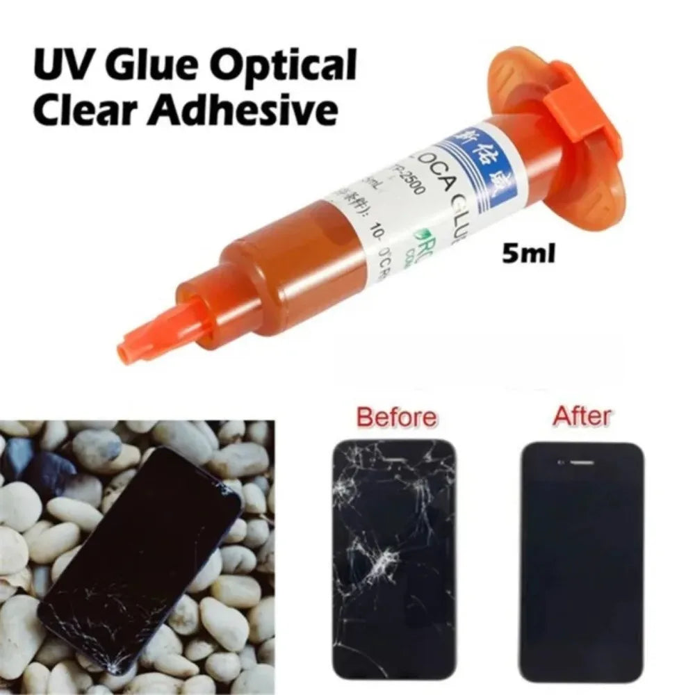 5ml UV Adhesive Glue – Optical Clear LCD Screen Repair UV Screen Repair Glue Axl