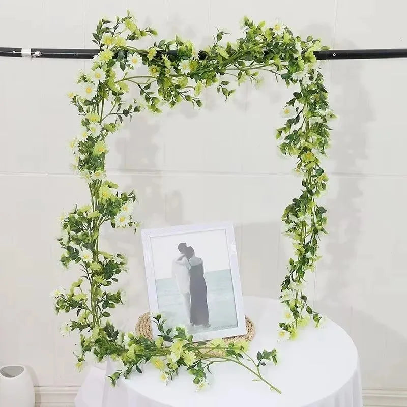 210cm Artificial Sunflower Daisy Vine – Silk Flower Rattan Decor Artificial Flower Vine Axl