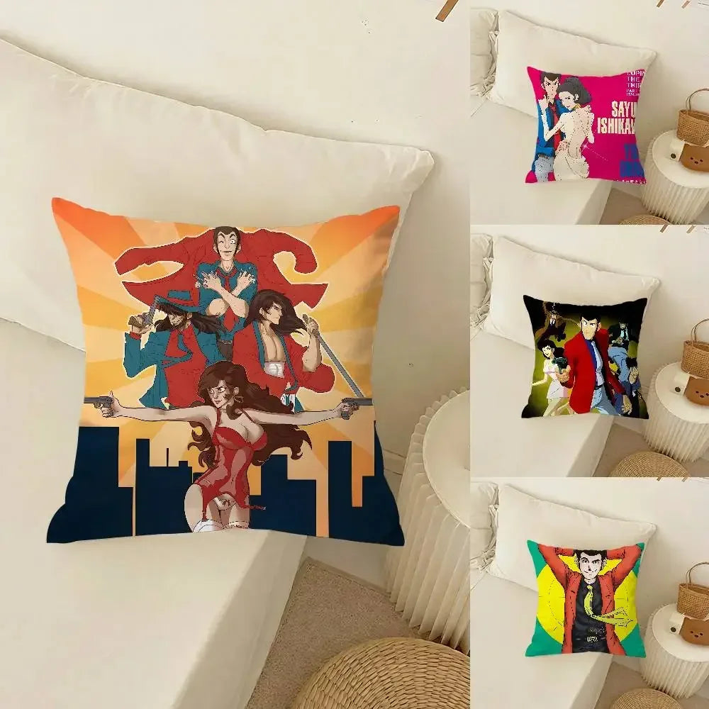 Lupin the Third Anime Pillowcase – Printed Sofa Cushion Cover Anime Cushion Cover Axl