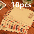10-Pack Retro Kraft Mini Envelopes – Vintage Airmail Style Kraft Mini Envelopes Axl Default Title