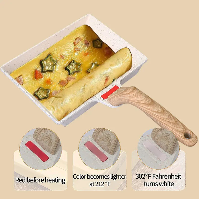 Nonstick Tamagoyaki Pan – Japanese Omelette Egg Frying Pan Egg Frying Pan Axl