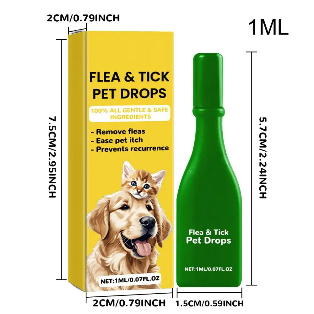 Cat & Dog Flea Tick Drops – External Parasite Repellent 1ml Flea Tick Drops Axl 1ml