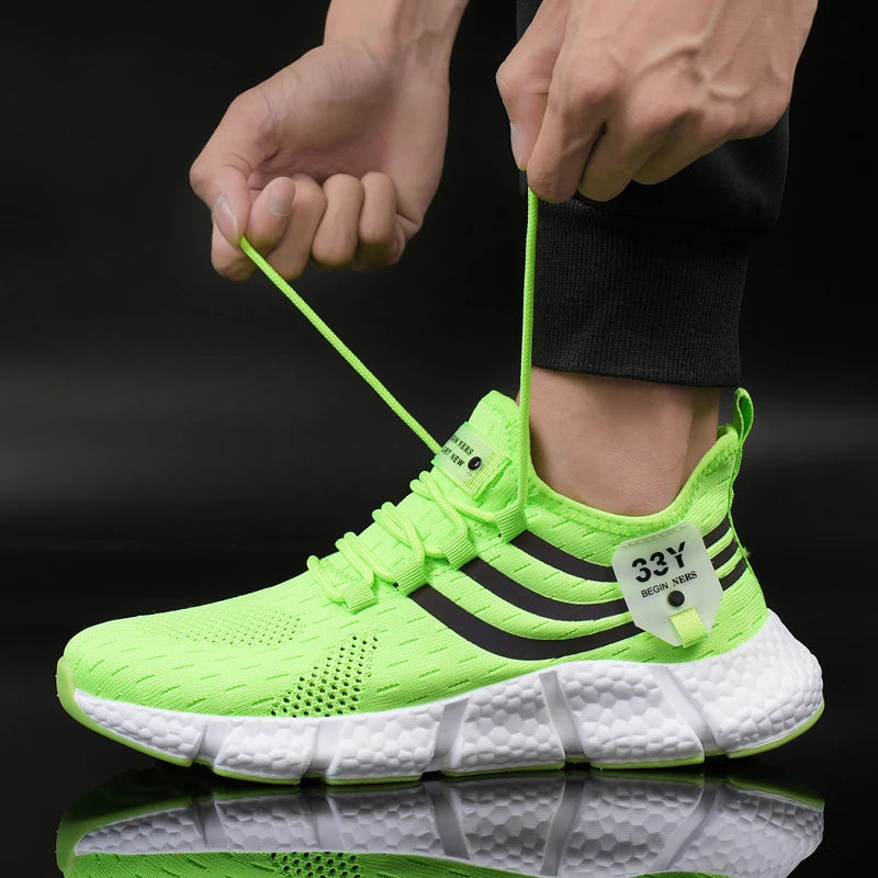AZGB Mesh Platform Sneakers – Breathable Lace-Up Shoes Platform Sneakers Axl