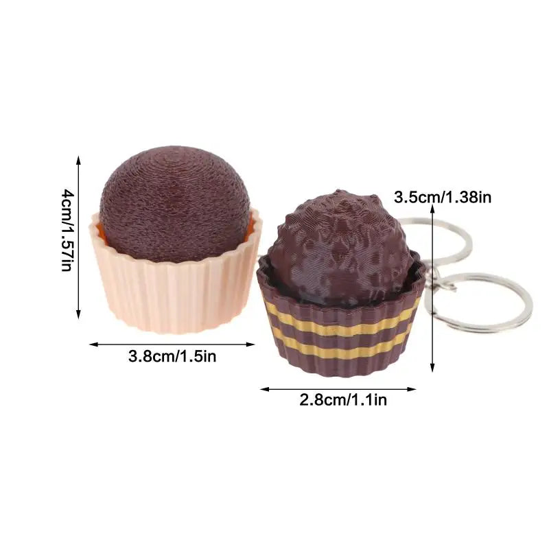3D Chocolate Keyboard Fidget Keychain | Clicker Sensory Toy Fidget Keychain Toy Axl