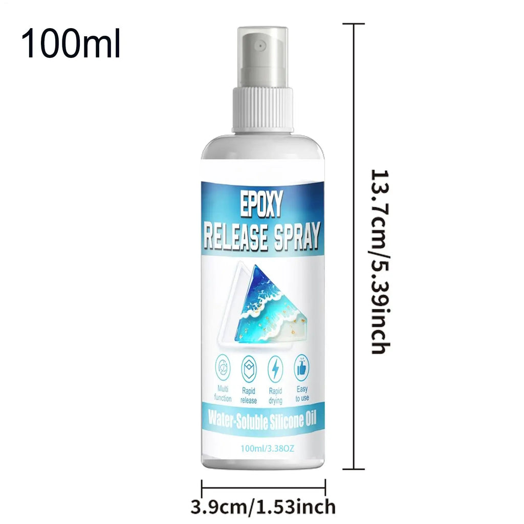 100ml Silicone Mold Release Spray – Non-Stick Epoxy Resin Mold Release Spray Axl