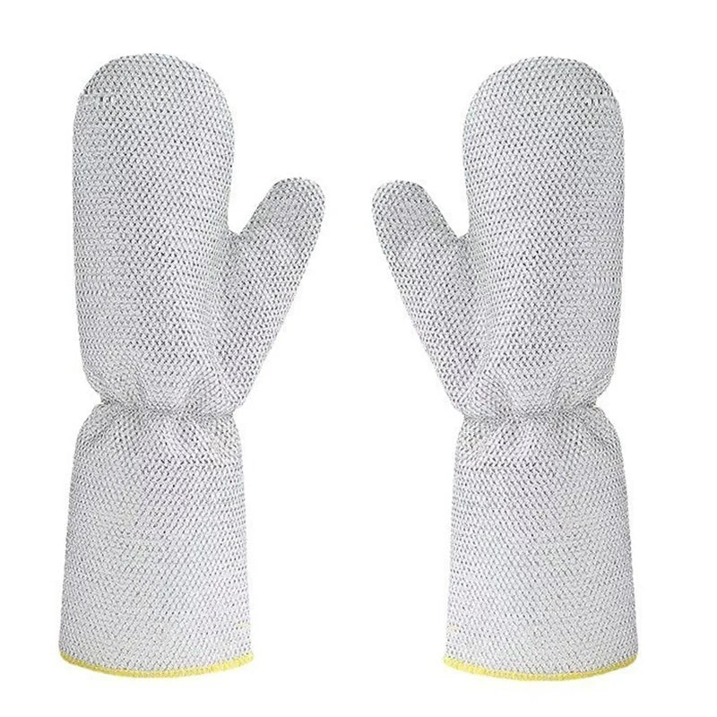 Steel Wire Dishwashing Gloves – Kitchen Scrubber Cleaning Pair Kitchen Cleaning Gloves Axl 1Pair