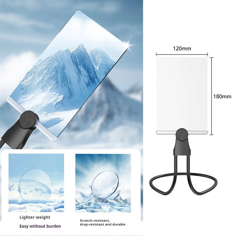 Hanging Neck Full Page Magnifying Glass 180x120mm Acrylic Neck Magnifying Glass Axl black