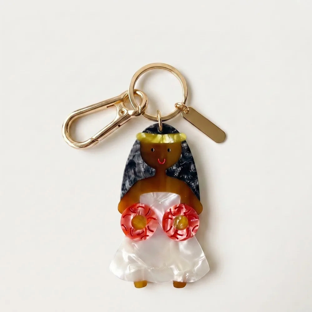 Retro Ocean Acrylic Keychain – Surfboard Crab Bag Charm Pendant Acrylic Keychain Charm Axl Style 22