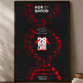 28 Years Later Movie Poster – Self-Stick HD PVC Wall Art Movie Wall Poster Axl White04 15X20cmNoframe