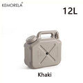 KEMORELA 12L Food-Grade PE Camping Water Storage Bucket Camping Water Bucket Axl 12L Khaki 12L