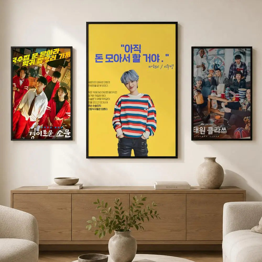 Itaewon Class PVC Wall Poster – Peel & Stick HD Art Decor Wall Art Poster Axl