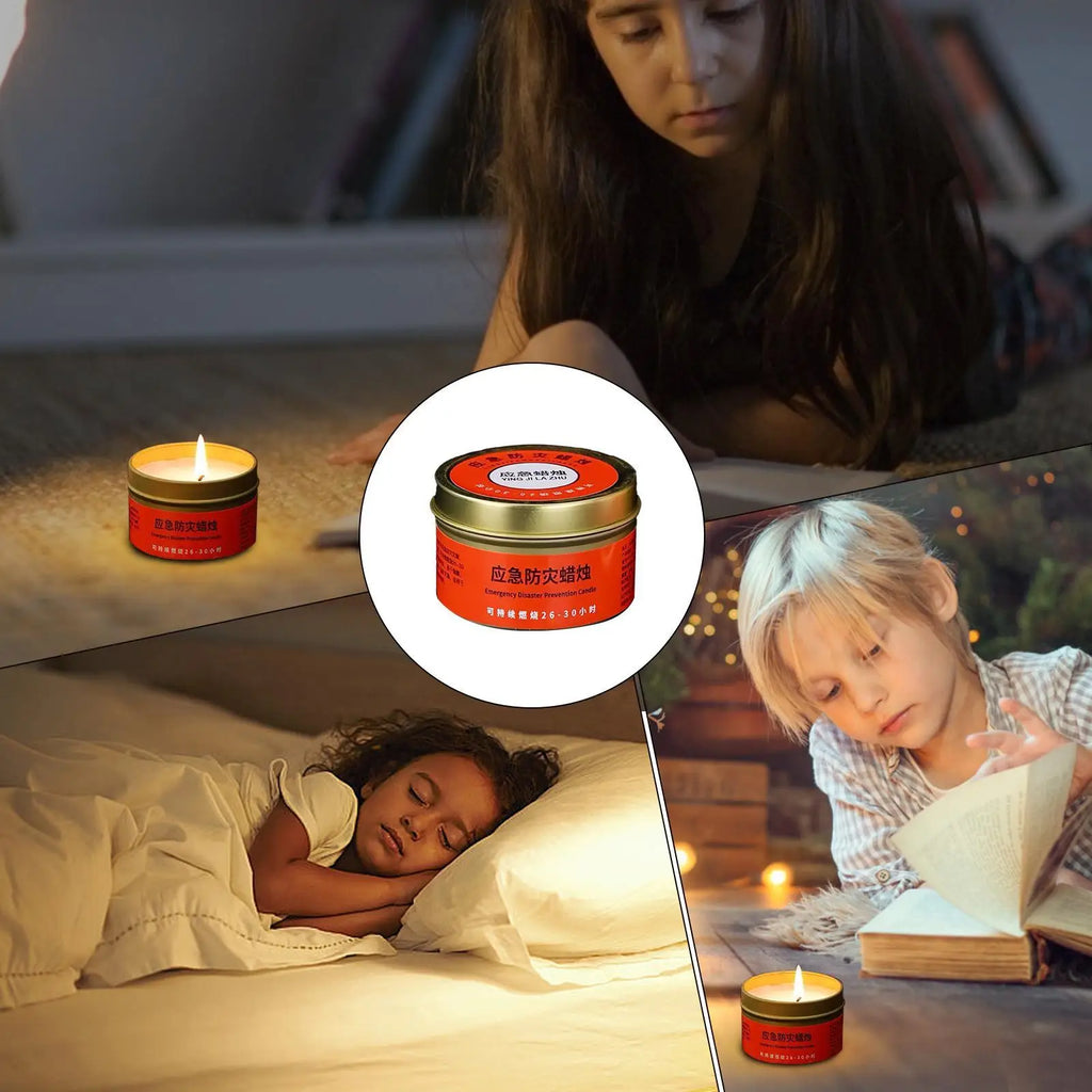 30-Hour Survival Candle – Odorless Windproof Emergency Tea Light Survival Candle Axl