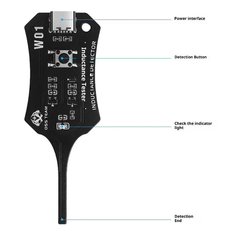 OSS Inductor Detector – Coil & Motherboard Fault Tester Tool Inductance Tester Axl 1pc