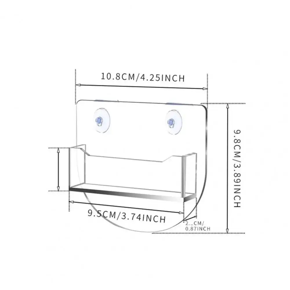 Acrylic Business Card Holder – Suction Cup Window Display Stand Business Card Holder Axl