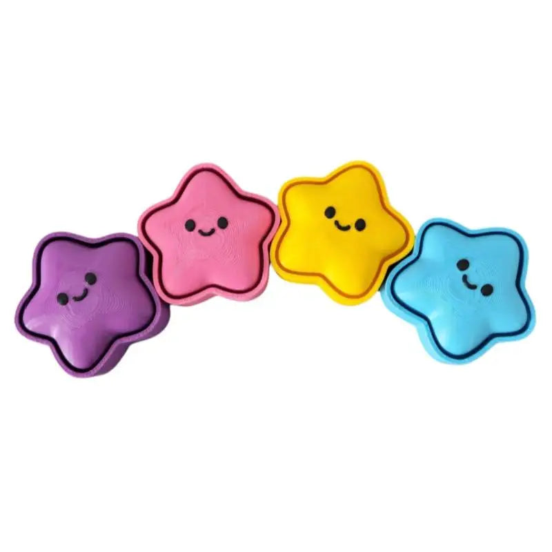 3D Printed Star Keychain – Squeeze Toy & Backpack Charm Novelty Keychain Toy Axl