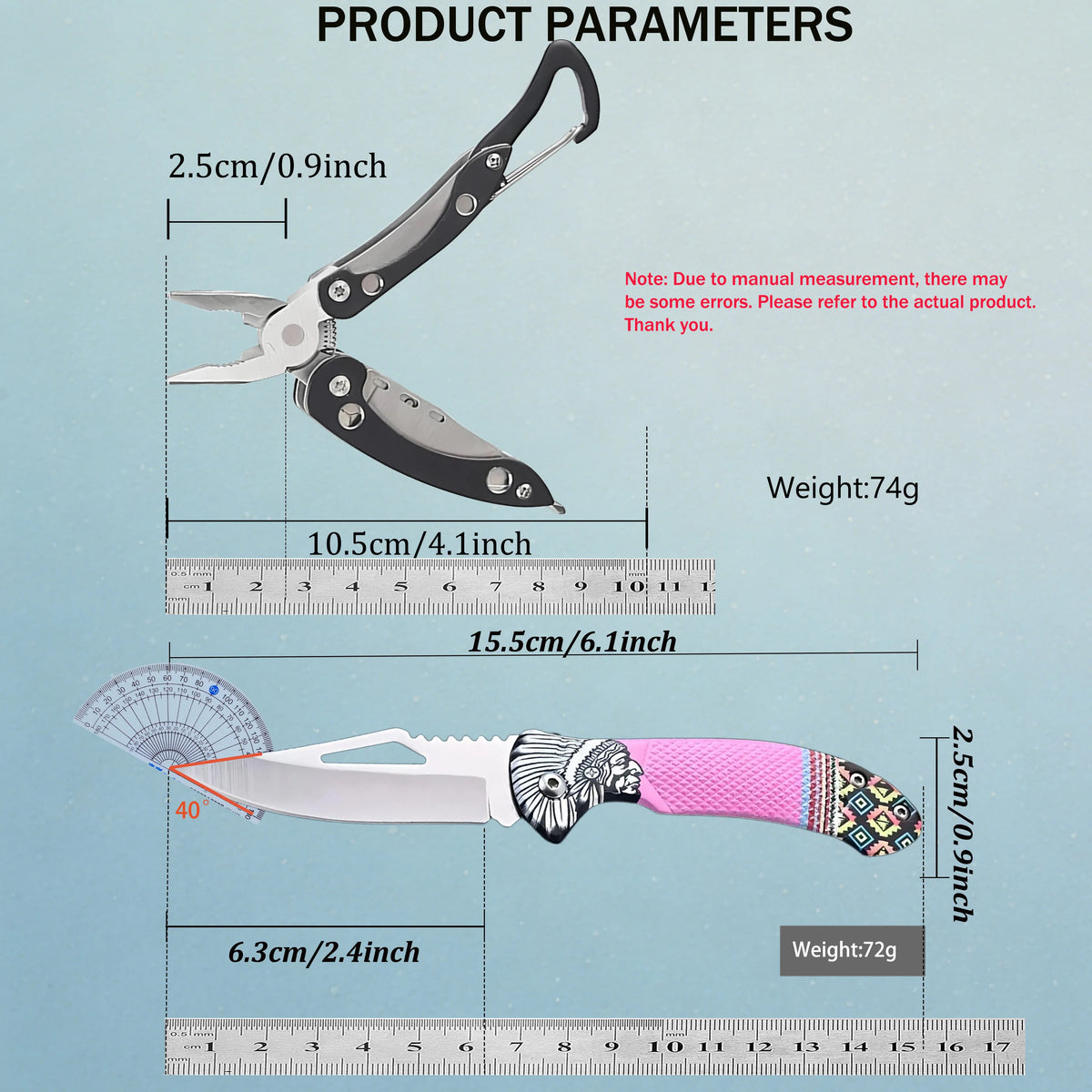 Multitool Folding Pliers & Wire Cutter – Camping Utility Knife Multitool Folding Plier Axl