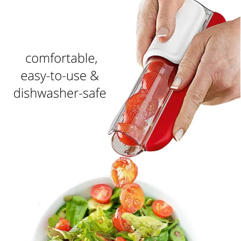 Cherry Tomato & Grape Slicer – Manual Fruit Cutter Tool Fruit Slicer Tool Axl
