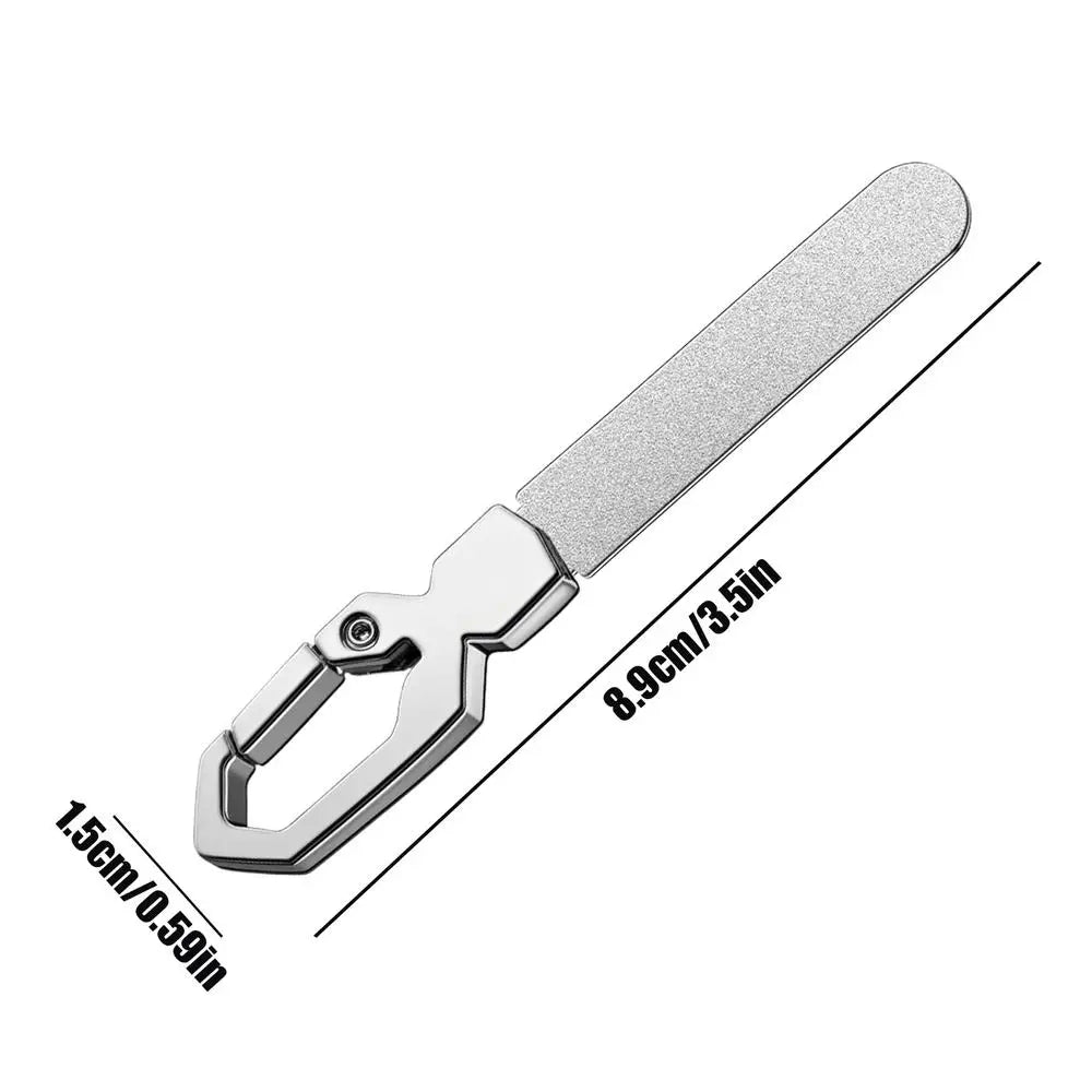Double-Sided Stainless Steel Nail File – Manicure & Pedicure Metal Nail File Axl Silver