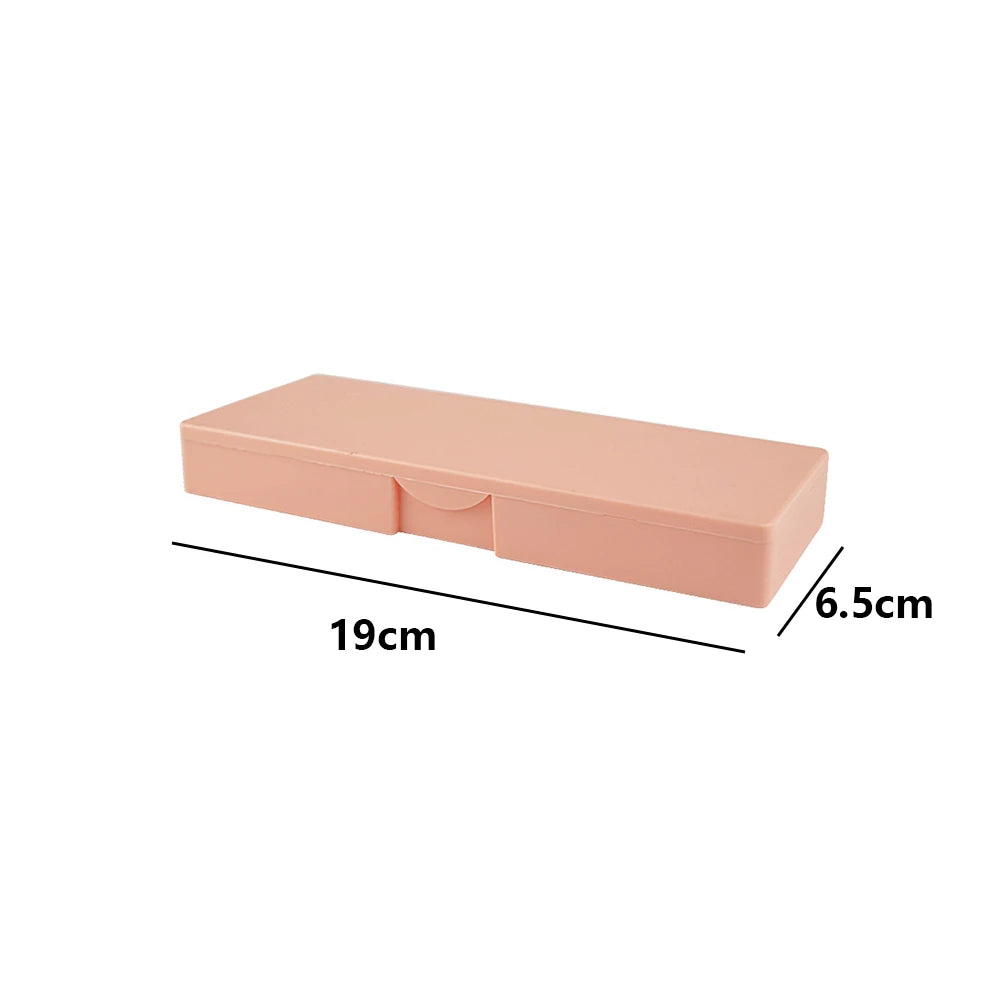 Transparent Plastic Pencil Case – Waterproof Large Capacity Pen Box Pencil Case Axl