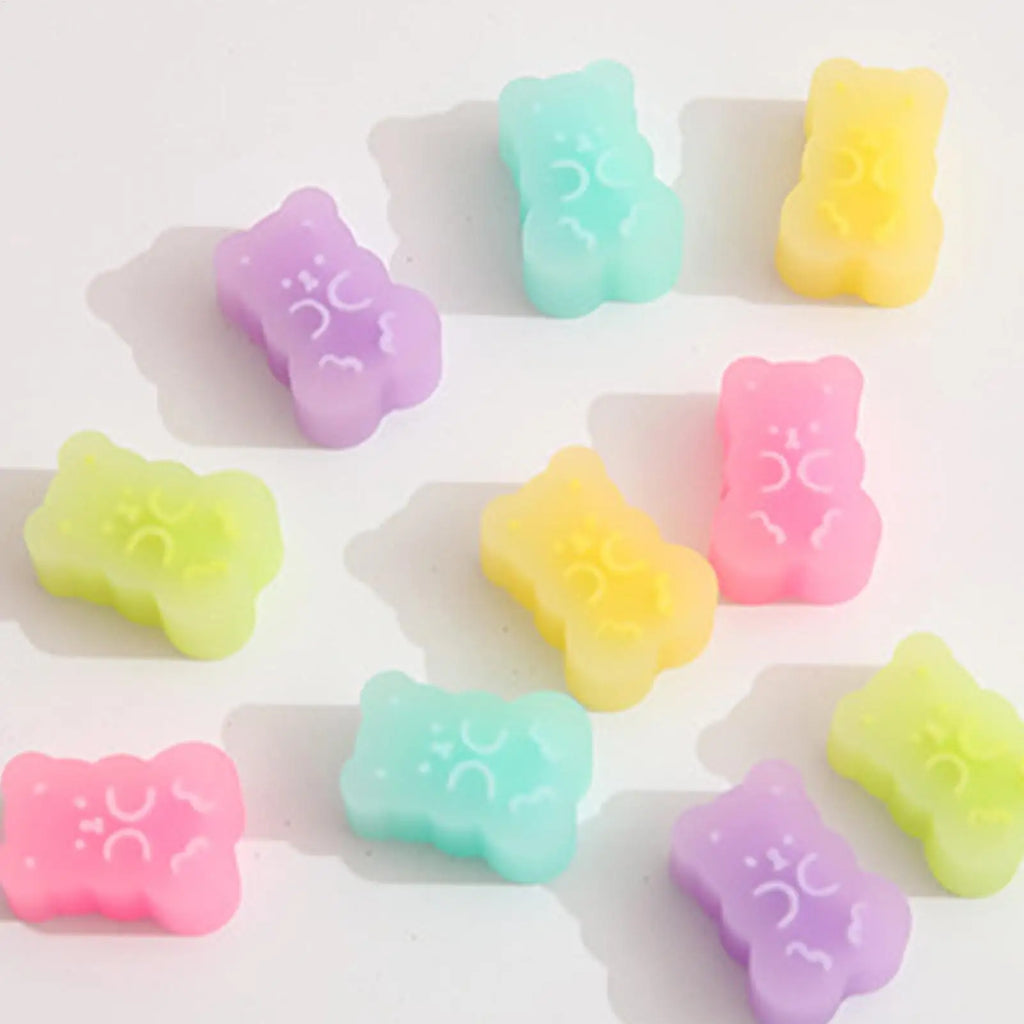 5-Pack Cute Bear Rubber Erasers for Kids – Jelly Color Fun Novelty Erasers Axl