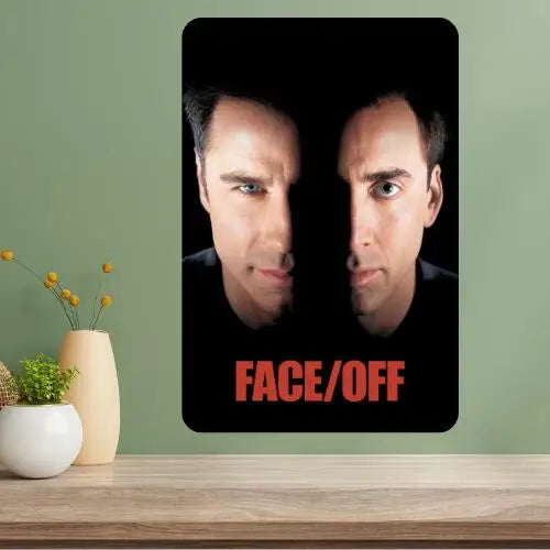 Face/Off Classic Movie Metal Poster Sign – Retro Wall Art Metal Wall Sign Axl aluminum sign aluminum 20x30cm