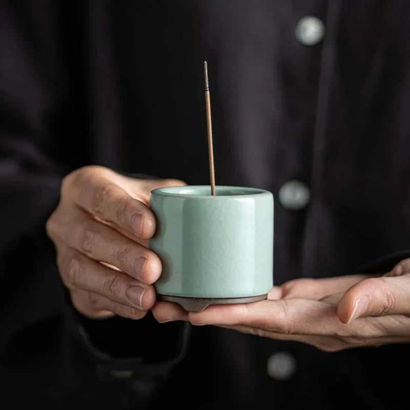 Vintage Ceramic Backflow Incense Burner – Zen Stick Holder Incense Burner Axl