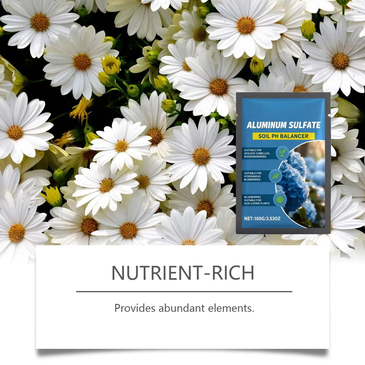 Hydrangea Fertilizer – Acid-Loving Plant Soil Amendment 100g Garden Fertilizer Axl Default Title