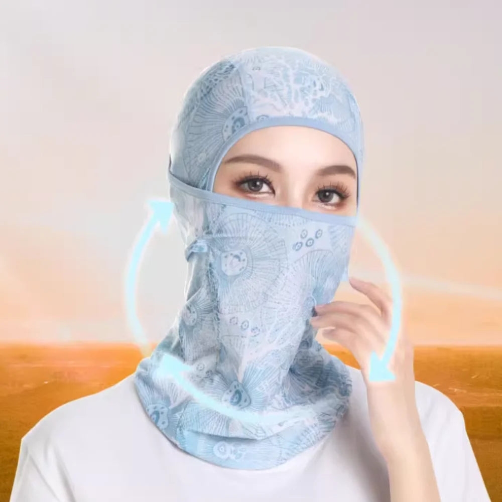 Motorcycle UV Protection Full Face Mask – Breathable Riding Cover Riding Face Mask Axl