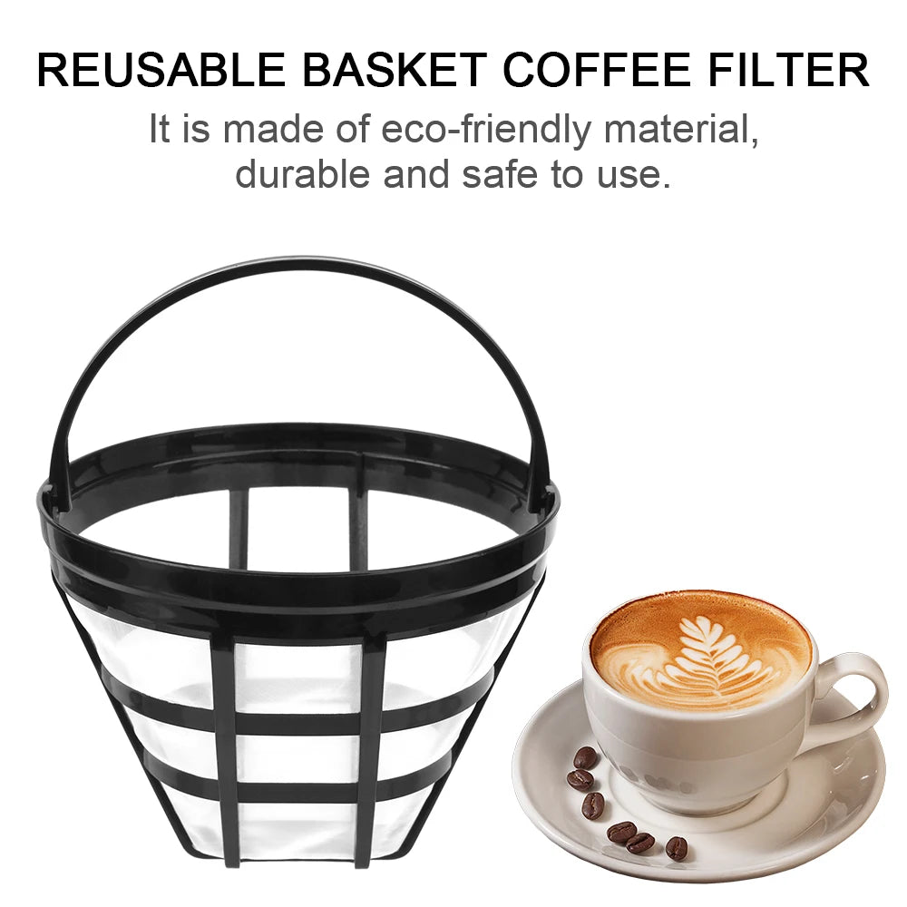 Reusable Basket Coffee Filter – Nylon Mesh Strainer for Drip Makers Coffee Filter Axl