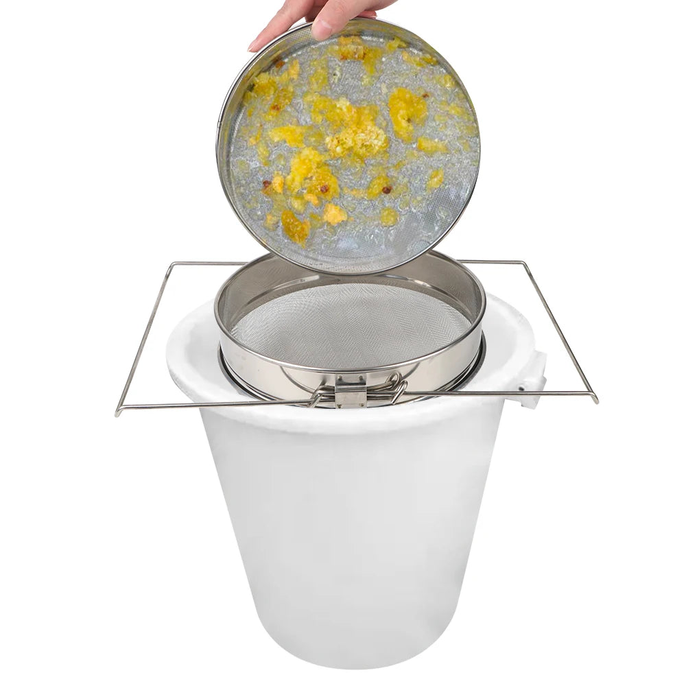 Double Sieve Stainless Steel Honey Strainer | Beekeeping Filter Honey Strainer Axl