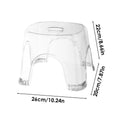 Clear Shower Foot Stool – Waterproof PP Bath Seat Shower Foot Stool Axl crystal gray