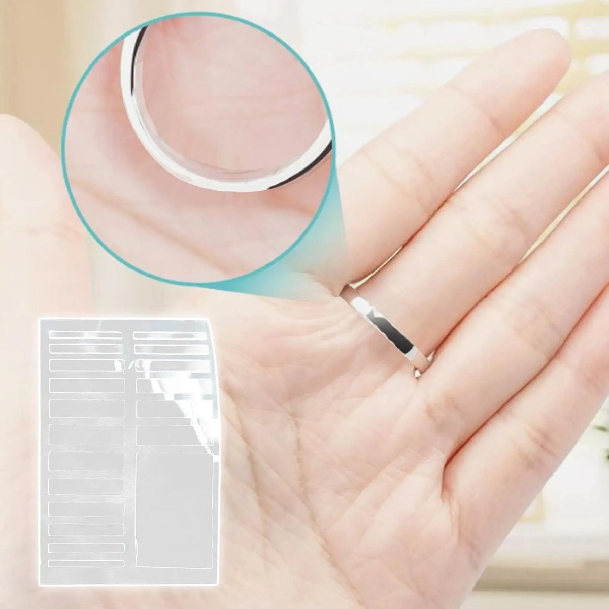 19pc Invisible Ring Size Adjuster – Clear Silicone Tightener Ring Size Adjuster Axl