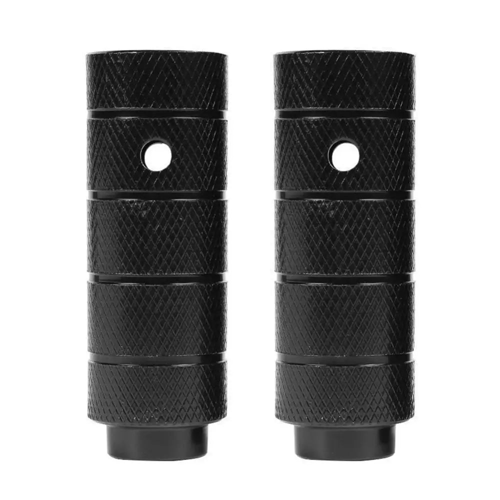 Anti-Skid Aluminum Bike Axle Pegs – 1 Pair Rear Footrest Bike Axle Pegs Axl WHITE