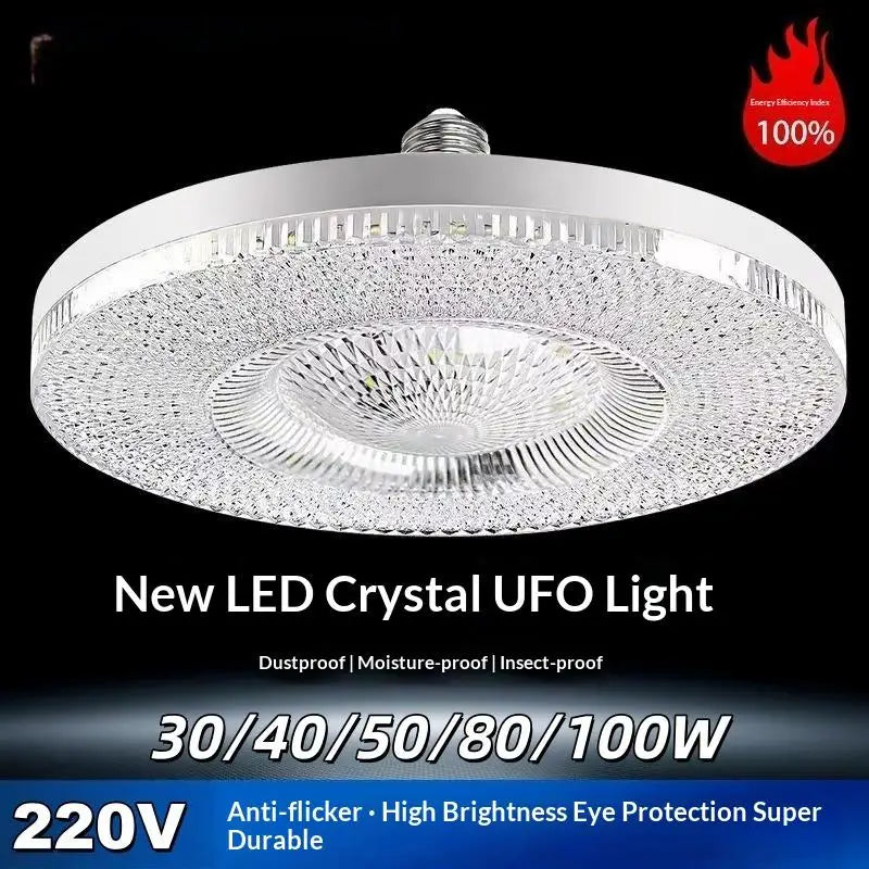 E27 LED Crystal UFO Bulb – Ultra-Bright Energy-Saving Light LED Light Bulb Axl