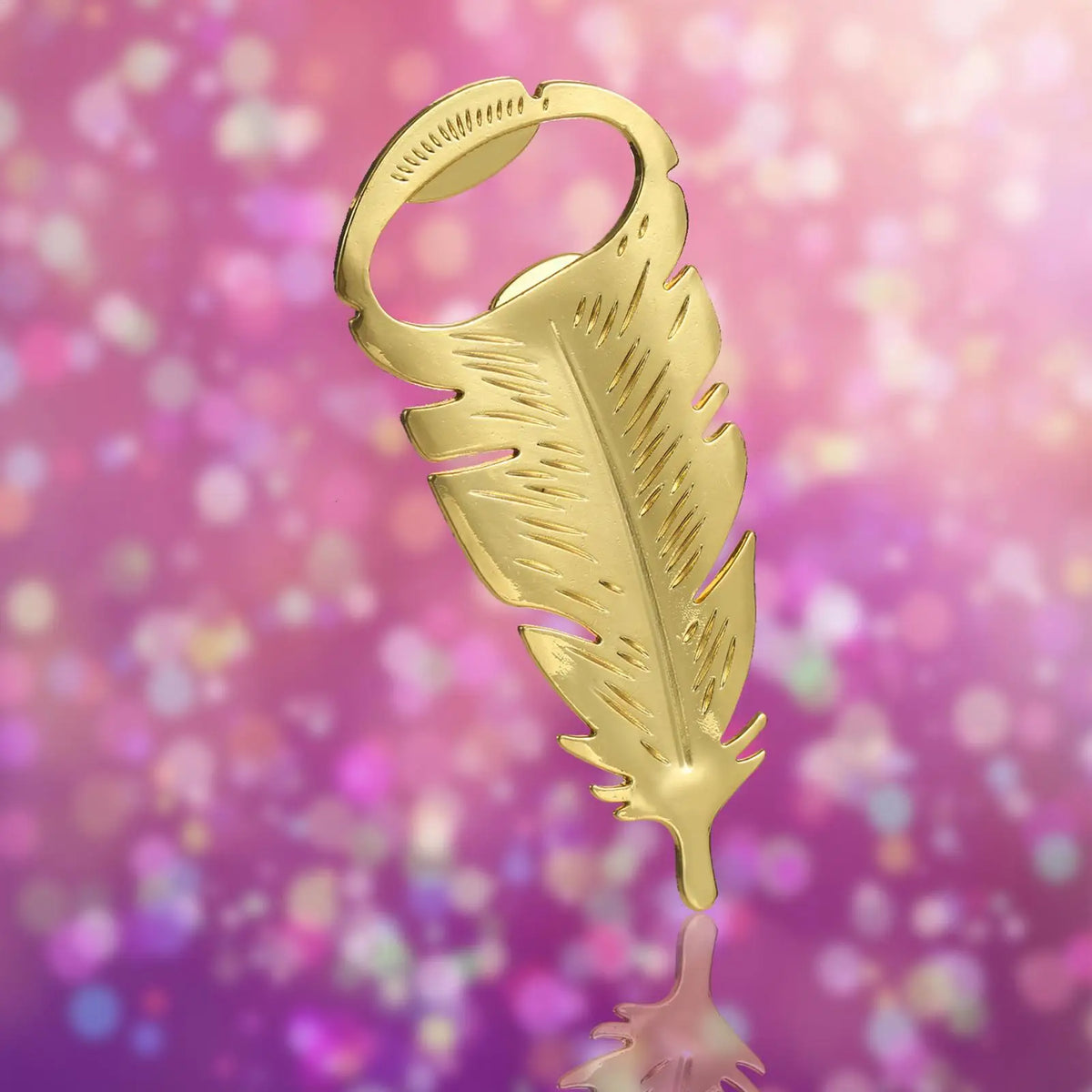 Golden Feather Bottle Opener – Portable Zinc Alloy Bar Tool Bottle Opener Axl