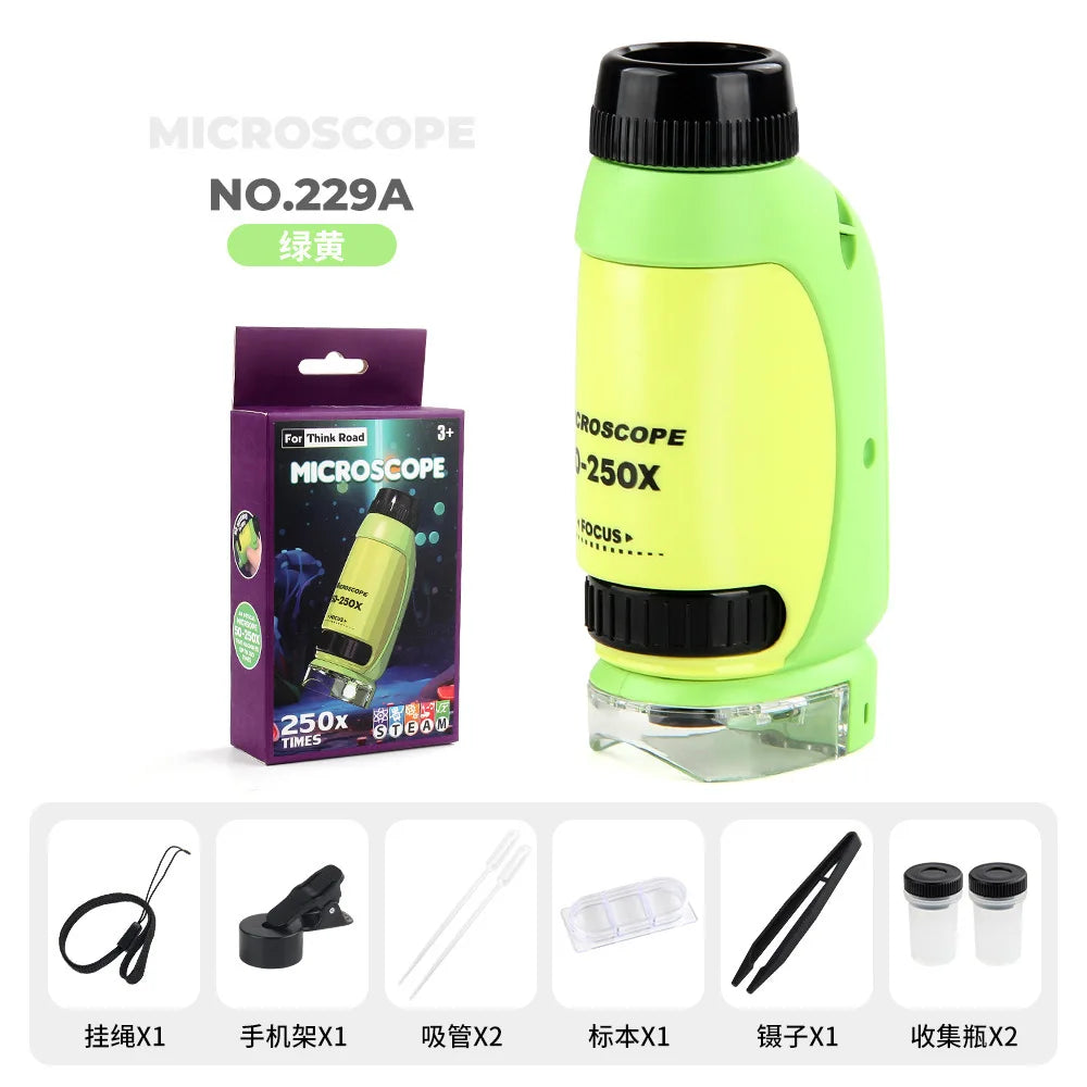 Kids Portable Mini Handheld Microscope – 500X Science Toy Kids Science Microscope Axl 1
